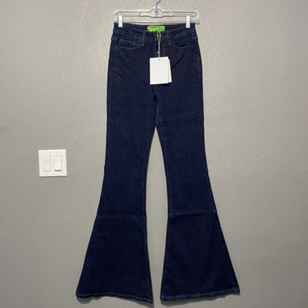 Sandrine Rose Free People Womens Jeans Size 25 Indigo Blue Super Flare